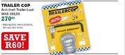 Trailer Cop Anti Theft Trailer Lock