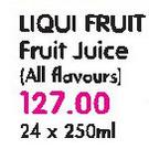 Liqui Fruit Fruit Juice(All Flavours)-24 x 250ml