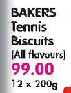 Bakers Tennis Biscuits(All Flavours)-12 x 200gm