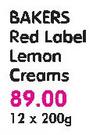 Bakers Red Label Lemon Creams-12 x 200gm