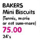 Bakers Mini Biscuits(Tennis, Marie or Eet-Sum-Mor)-24's