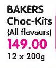 Bakers Choc-Kits(All Flavours)-12 x 200gm