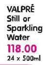 Valpre Still or Sparkling Water-24 x 500ml