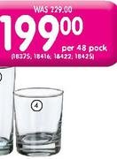 Consol Whisky Glasses-48 Per Pack