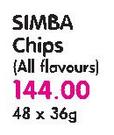 Simba Chips (All Flavours)-48x36gm