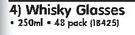 Consol Whisky Glasses-250ml 48 Pack