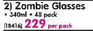 Consol Zombte Glasses-340ml Per Pack