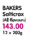 Bakers Salticrax(All Flavours)-12 x 200gm