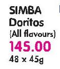 Simba Doritos(All Flavours)-48 x 45gm