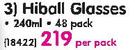 Consol Hiball Glasses-48 Per Pack