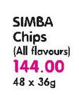Simba Chips(All Flavours)-48 x 36gm