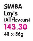 Simba Lay's(All Flavours)-48X36gm