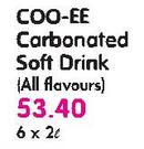 Coo-Ee Carbonated Soft Drink(All Flavours)-6X2Ltr