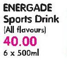 Energade Sports Drink(All Flavours)-6X500ml