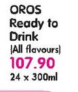 Oros Ready To Drink(All Flavours)-24X300ml