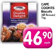 Cape Cookies Biscuits(All Flavours)-1Kg Each