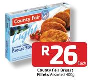 County Fair Breast Fillets-400gm Each