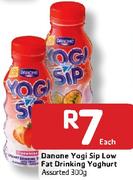 Danone Yogi Sip Low Fat Drinking Yoghurt-300gm Each