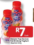 Danone Yogi Sip Low Fat Drinking Yoghurt-300gm Each