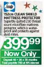 Sealy 152cm Clean Shield Mattress Protector