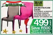 H&H Collection Saturn Polycarb Chairs-Each