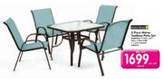 Terrace Leisure 5 Piece Manor Textilene Patio Set