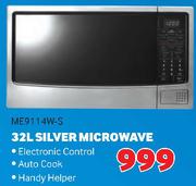 Samsung 32L Silver Microwave ME9114W-S