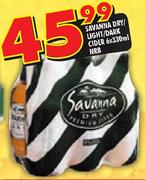 Savanna Dry/Light/Dark Cider 6x330ml NRB-Each