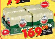 Amstel Lager Beer 24x440ml Cans-Each