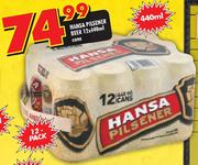 Hansa Pilsener Beer 12x440ml Cans-Each