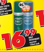 Brut Deodorant Assorted-120ml
