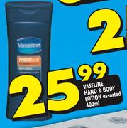 Vaseline Hand & Body Lotion-400ml