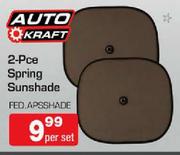 Auto Kraft 2-Piece Spring Sunshade FED.APSSHADE-Per Set
