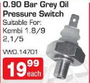 0.90 Bar Grey Oil Pressure Switch VWD.14701-Each