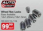 Auto Kraft Wheel Nut Locks FED.WN115/116-Each