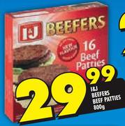 I&J Beefers Beef Patties-800G
