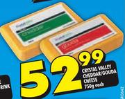 Crystal Valley Cheddar/Gouda Cheese-750G Each