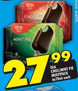 Ola Choc/Mint Pie Multipack-6x70Ml Each