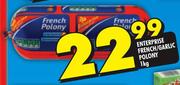 Enterprise French/Garlic Polony-1Kg