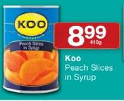  Koo Peach Slices In Syrup-410g