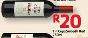 Tin Cups Smooth Red-750ml