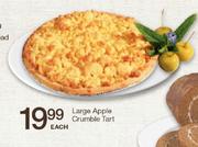 Large Apple Crumble Tart Each
