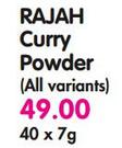 Rajah Curry Powder(All Variants)-40x7G