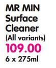 Mr Min Surface Cleaner-6x275Ml