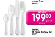 Bistro 16 Piece Cutlery Set-Per Set