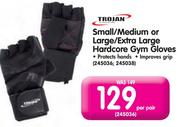 Trojan Small/Medium Or Large/Extra Large Hardcore Gym Gloves-Per Pair