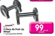  Trojan 2 Piece Ab Push Up Wheel-Per Set