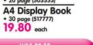 Flip File A4 Display Book-30 Pages 