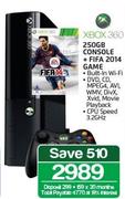 Xbox 360 250GB Console + FIFA 2014 Game