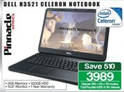 Pinnacle Dell N3521 Celeron Notebook